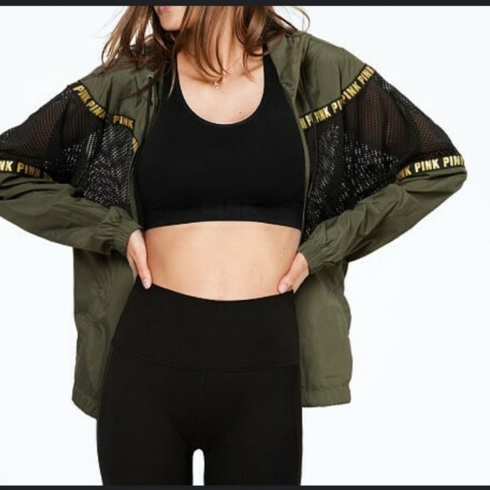 VICTORIA'S SECRET PINK Mesh  Anorak Hoodie Jacket